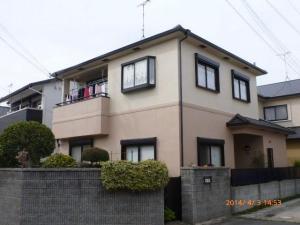 ベージュのツートンカラーに外壁塗装　高砂市Ｋ様邸（外壁塗装）